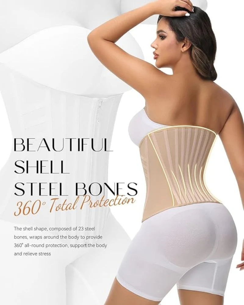 Shapshe® High Compression Curved Boned Waist Trainer
