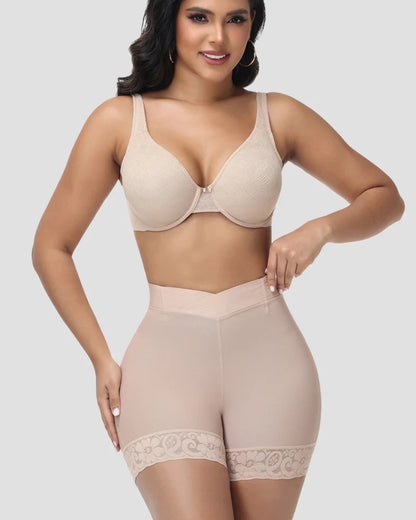 Shapshe® High Waisted Cross Design Butt Lifter Shaping Shorts