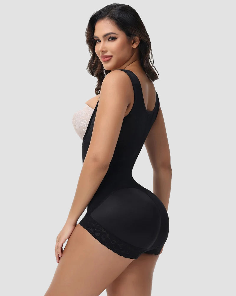 Shapshe® Mesh Splicing Firm Tummy Control Shapewear Bodysuit