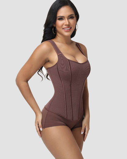 Shapshe® Full Bust Back Lace-Up Corset Top