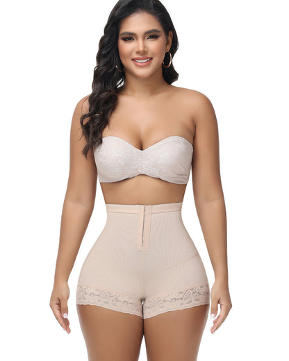 Shapshe® Seamless Butt Lifter Shorts with Front Hook Closure