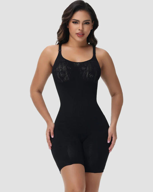 Shapshe® Seamless Rose Jacquard Shapewear Bodysuit