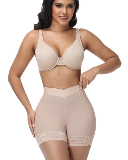 Shapshe® High Waisted Cross Design Butt Lifter Shaping Shorts