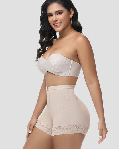 Shapshe® Seamless Butt Lifter Shorts with Front Hook Closure