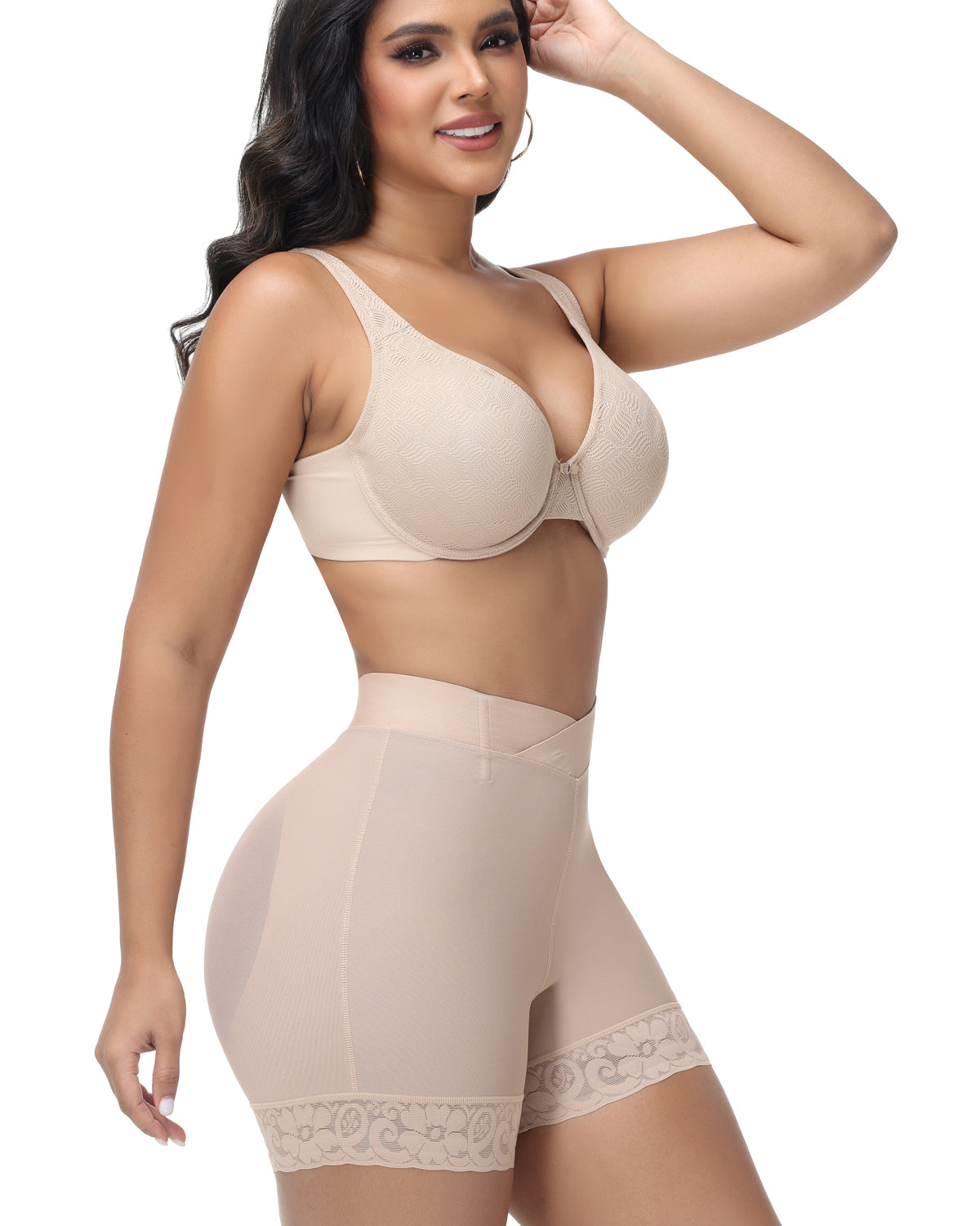 Shapshe® High Waisted Cross Design Butt Lifter Shaping Shorts