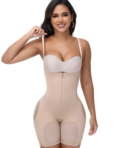 Shapshe® Lace Accent Faja Open Bust Body Shaper