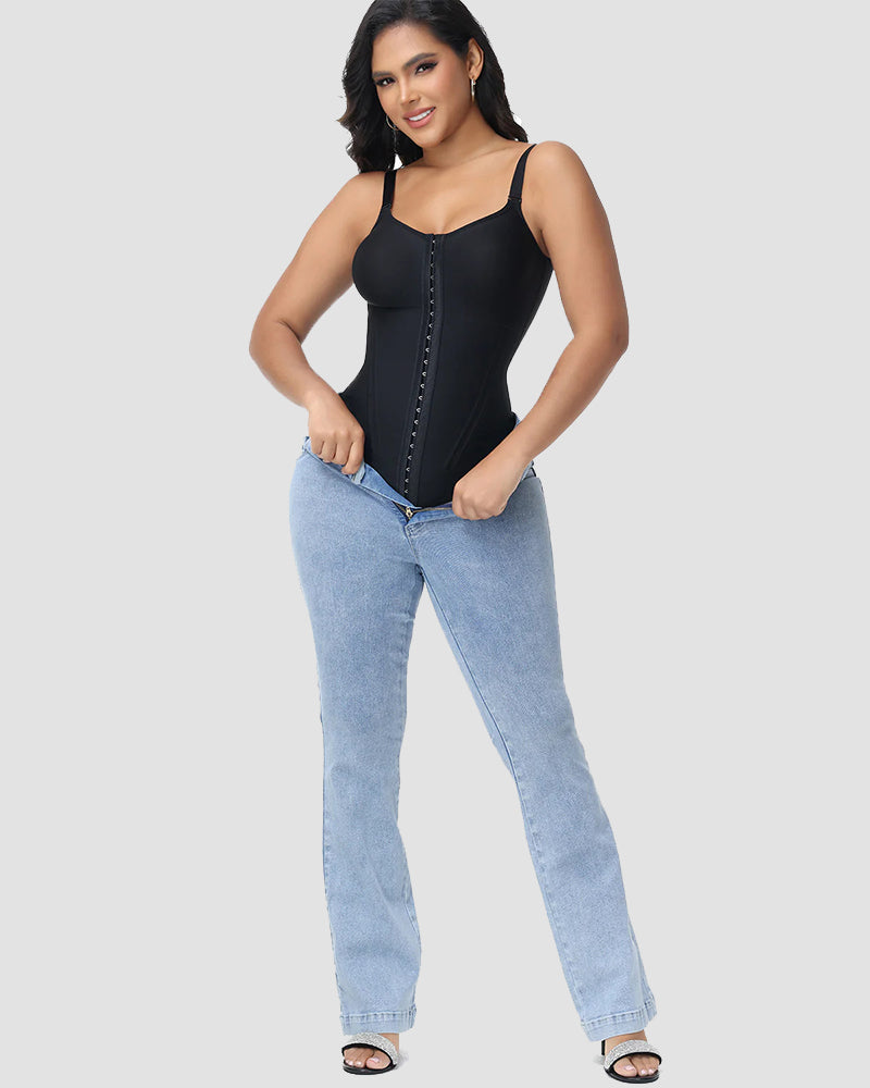 Shapshe® Fajas Colombianas Hooks Tummy Control Body Shaper