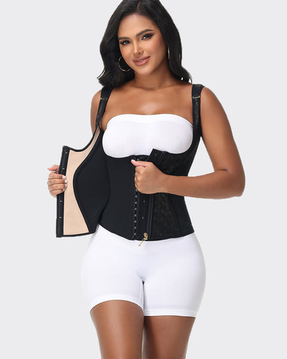 Waist Trainer for Women Tummy Control Sports Girdle with Adjustable Shoulder Strap