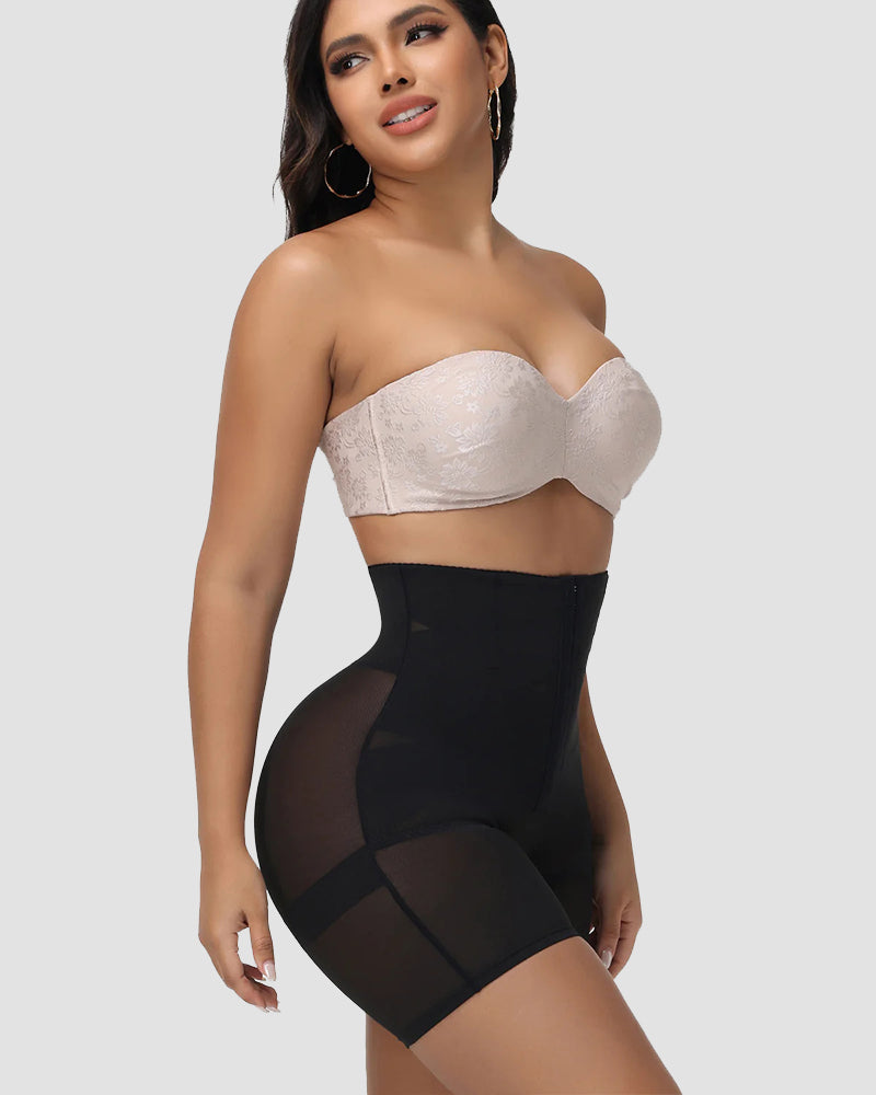 Shapshe® Mesh High Waist Tummy Control Shaping Shorts