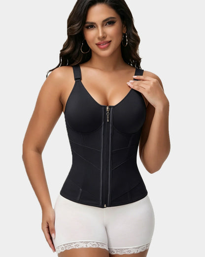Waist Trainer for Women Corset Faja Body Shaper Vest with Built-in Bra