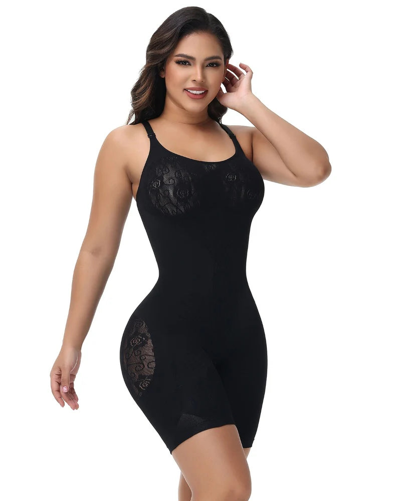 Shapshe® Seamless Rose Jacquard Shapewear Bodysuit