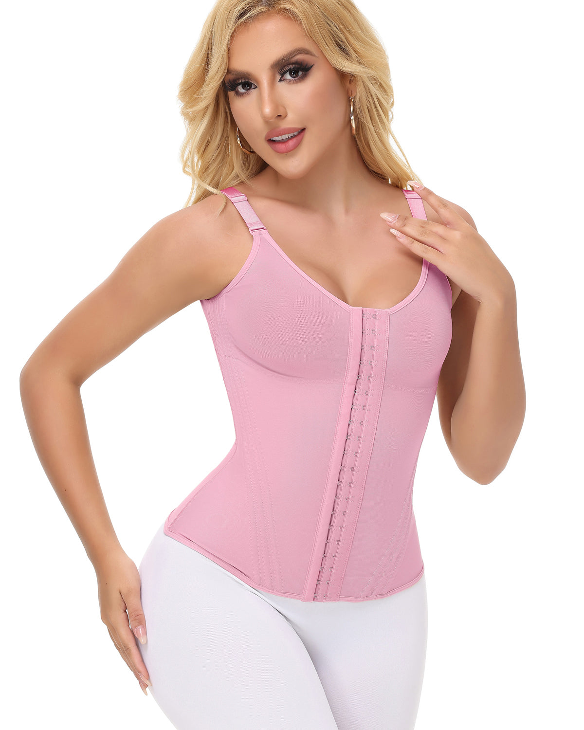 Shapshe® Faja Shaper Mesh Waist Trainer Vest with Nippel Covers