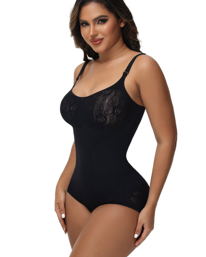 Shapshe® Seamless Jacquard Bodysuit Tummy Control Shapewear