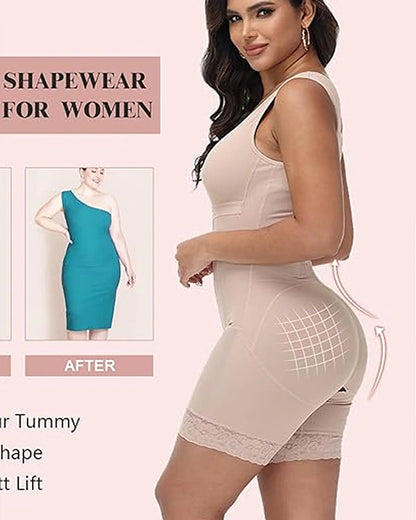 Shapshe® Hourglass Full Bodysuit with Built-in Bra