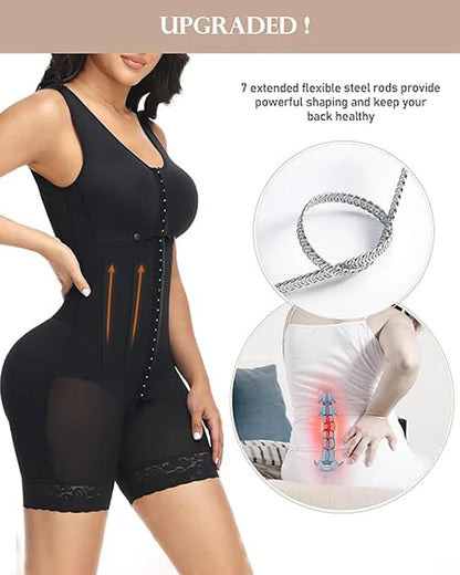 Shapshe® High Compression Garment Shapewear with Bulit-in Bra