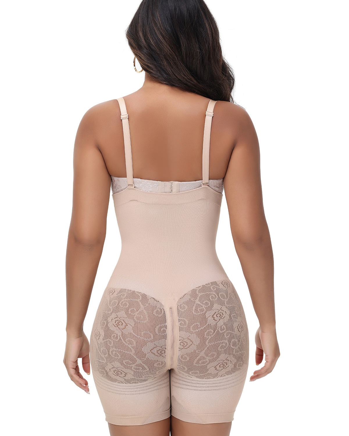 Shapshe® Lace Accent Faja Open Bust Body Shaper